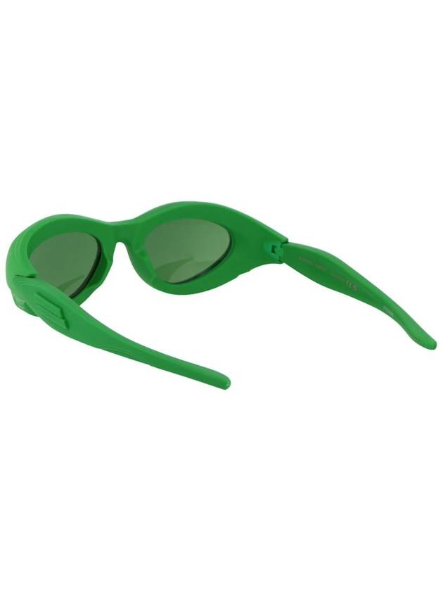 Eyewear Oval Sunglasses Green - BOTTEGA VENETA - BALAAN 5