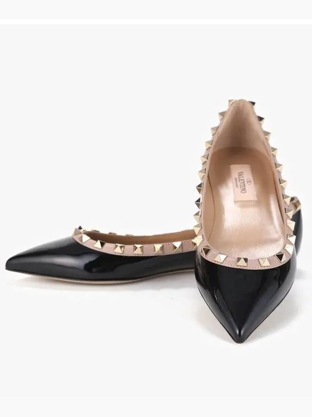 Women's Rockstud Flats Black - VALENTINO - BALAAN 4