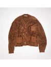 Kelfi Cardigan Tobacco Brown - ACNE STUDIOS - BALAAN 4