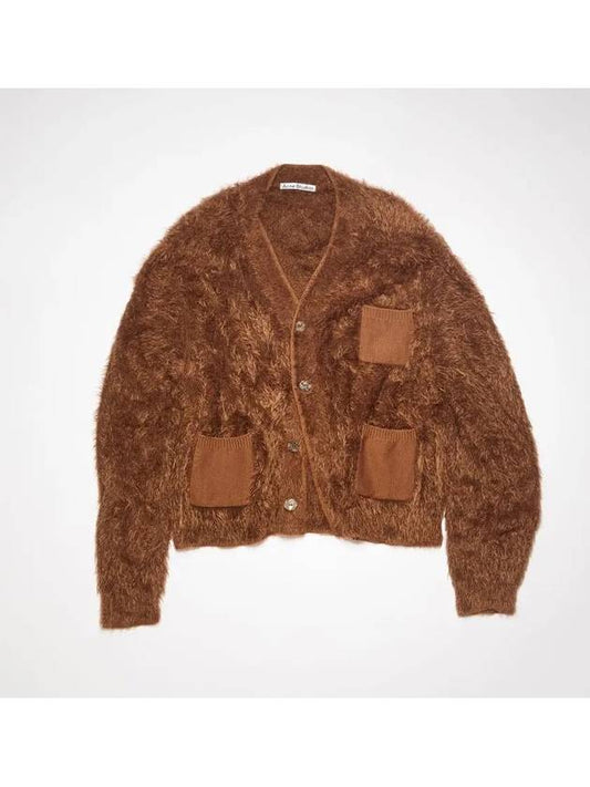 Kelfi Cardigan Tobacco Brown - ACNE STUDIOS - BALAAN 2