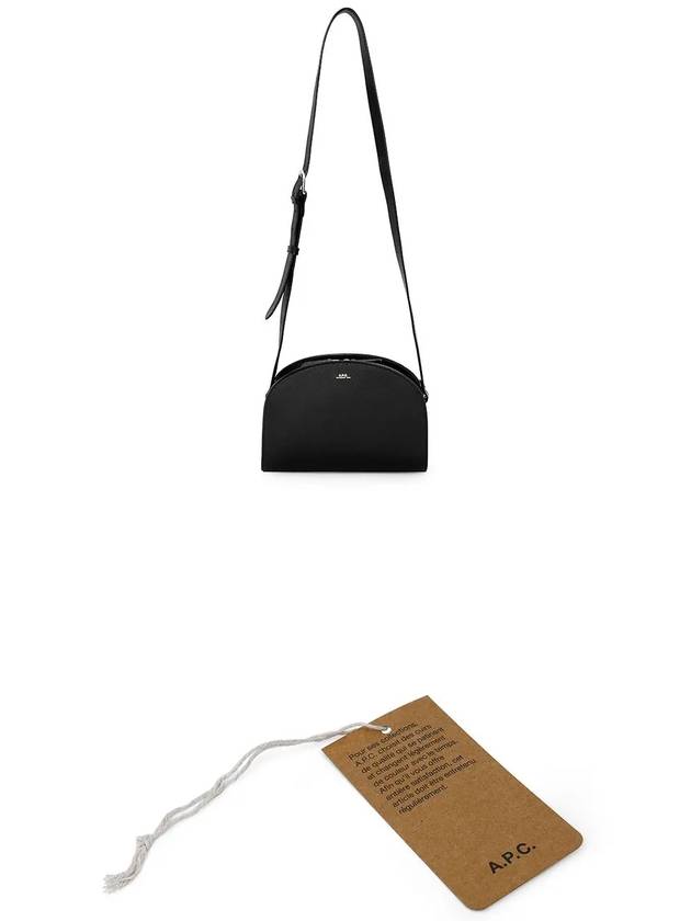 Women's Demil Lune Half Moon Shoulder Cross Bag Black - A.P.C. - BALAAN 4