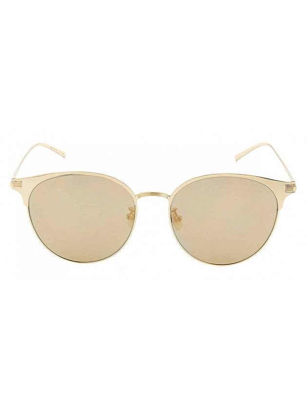 Eyewear Round Metal Sunglasses Gold - SAINT LAURENT - BALAAN.