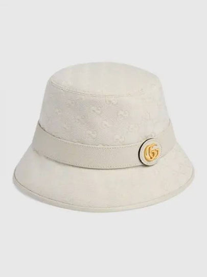 GG Canvas Bucket Hat Ivory - GUCCI - BALAAN 2