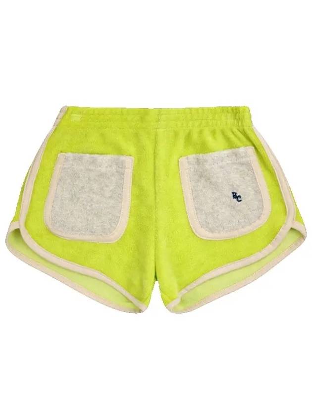 Kids Green Terry Shorts Light 124AC065 300 - BOBO CHOSES - BALAAN 1