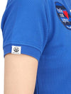 Women's Goody Emblem Short Sleeve PK Shirt Blue - HORN GARMENT - BALAAN 11