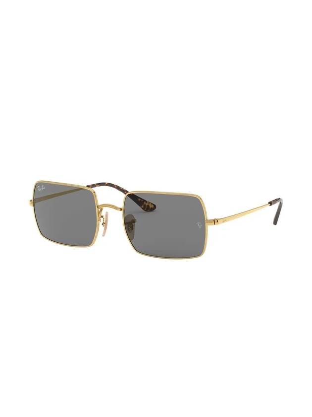 Rectangle Metal Sunglasses Grey - RAY-BAN - BALAAN 1