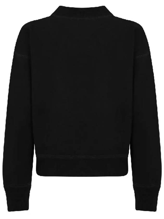 Moby Logo Print Sweatshirt Black - ISABEL MARANT - BALAAN 4