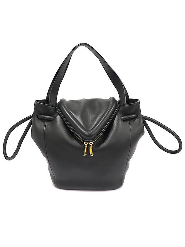 666531 Black Vitello Nappa Gold Veil Bag Small 2WAY - BOTTEGA VENETA - BALAAN 3