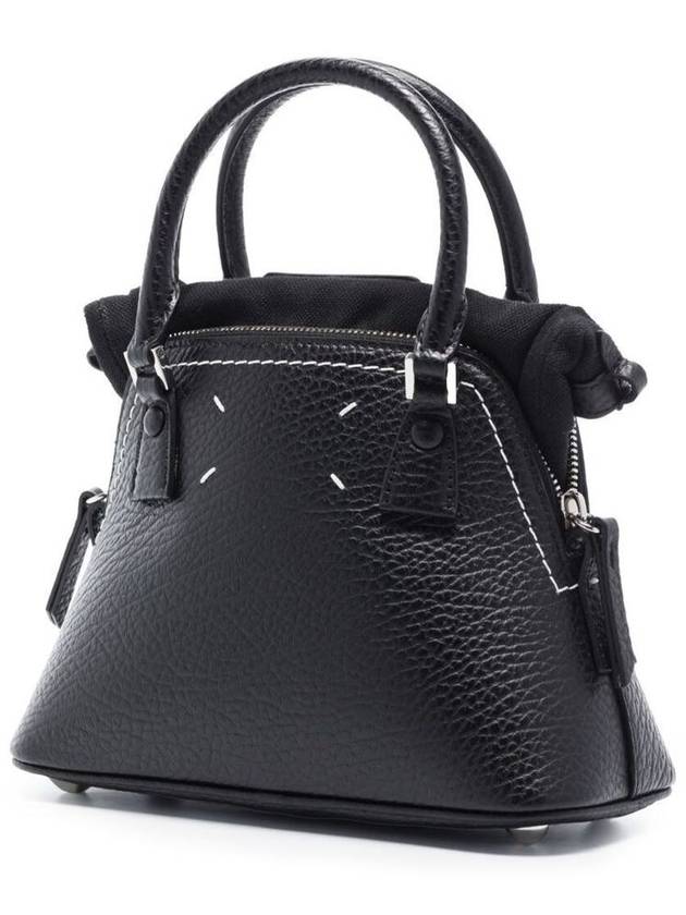 5AC Classique Micro Tote Bag Black - MAISON MARGIELA - BALAAN 3