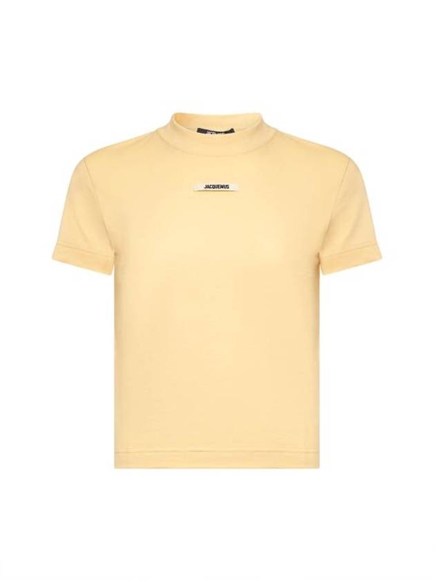 Le Gros Grain Short Sleeve T-Shirt Yellow - JACQUEMUS - BALAAN 2