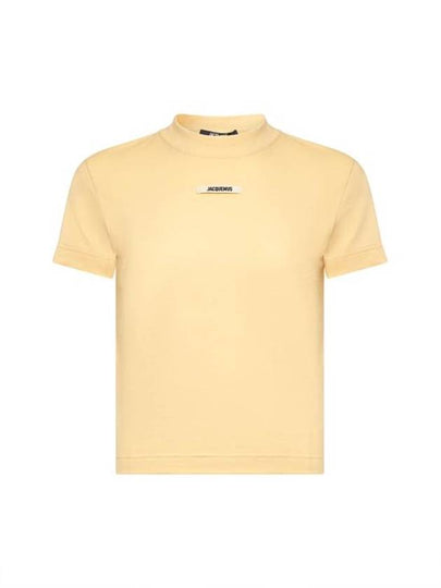 Le Gros Grain Short Sleeve T-Shirt Yellow - JACQUEMUS - BALAAN 2