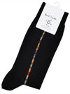 Signature Stripe Central Trim Socks Black - PAUL SMITH - BALAAN 2