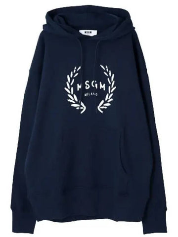 logo print hooded sweatshirt men - MSGM - BALAAN 1