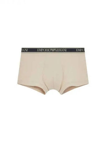 UNDERWEAR Men s Color Matching Trimming Banding Cotton Drawn Beige 270219 - EMPORIO ARMANI - BALAAN 1