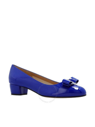 Ferragamo Blue Vara Bow Pump Shoe, Size 5.5 - SALVATORE FERRAGAMO - BALAAN 2