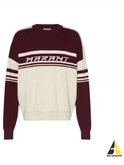 Colby Logo Knit Top Dark Plum - ISABEL MARANT - BALAAN 2