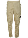 Men's Tella Paracadute Regular Fit Cargo Pants Beige - STONE ISLAND - BALAAN.