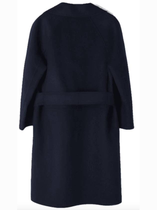 Arona Virgin Wool Coat Navy 90160439 005 90160439600 005 - MAX MARA - BALAAN 3