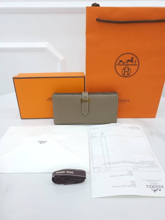 Bean long wallet Etope gold plated H039078CC18 U - HERMES - BALAAN 8