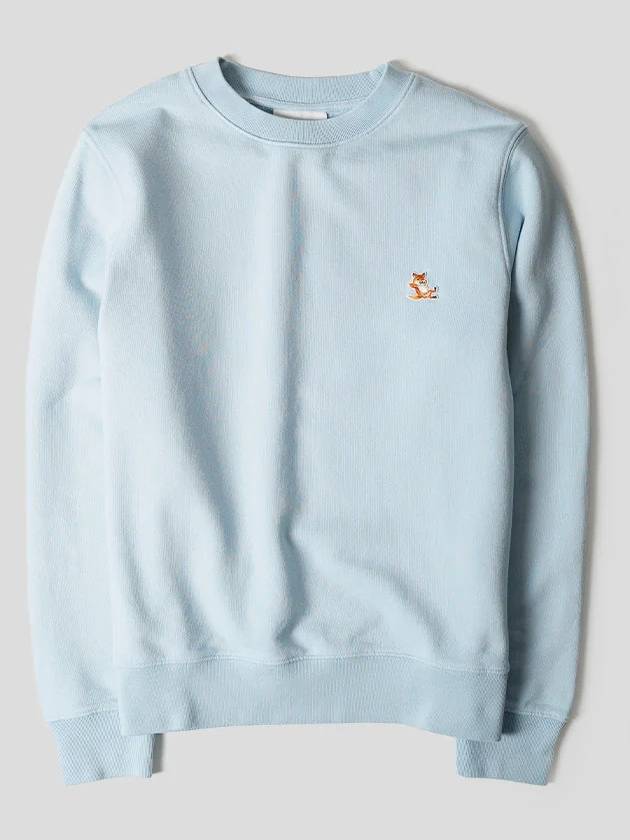 Chillax Patch Regular Sweatshirt Sky Blue - MAISON KITSUNE - BALAAN 2