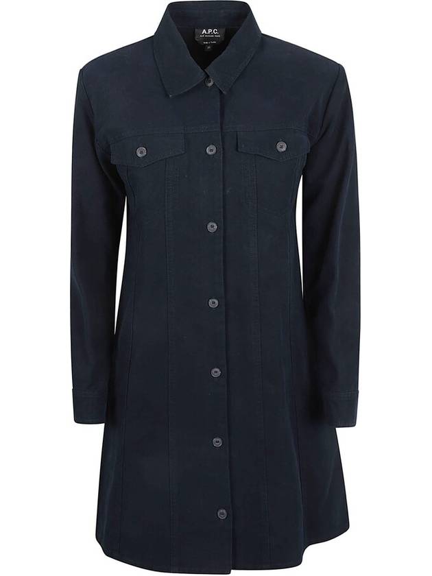 Alpine Denim Short Dress Blue - A.P.C. - BALAAN 2