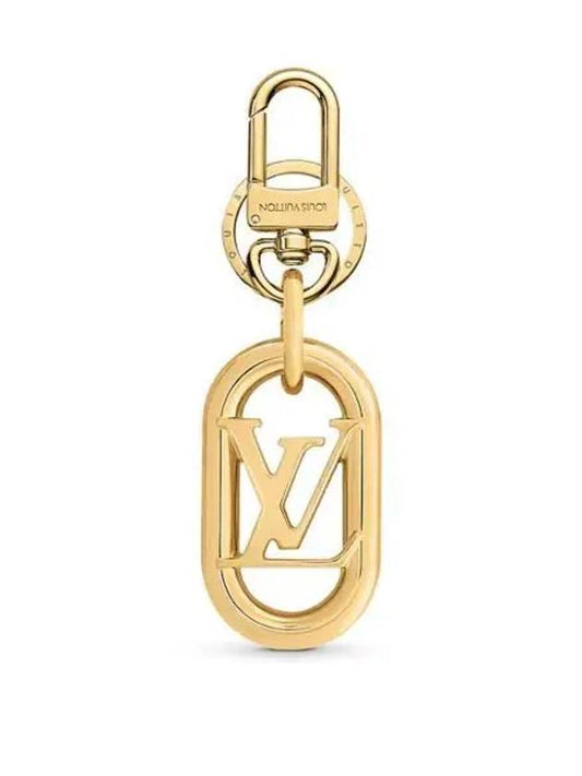 Logo Round Key Holder Gold - LOUIS VUITTON - BALAAN 2