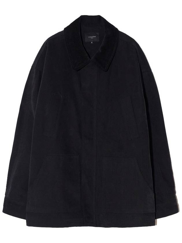 Corduroy Cotton Field Jacket Black - LESEIZIEME - BALAAN 3