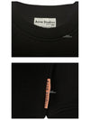 Tag Crew Neck Sweatshirt Black - ACNE STUDIOS - BALAAN 7