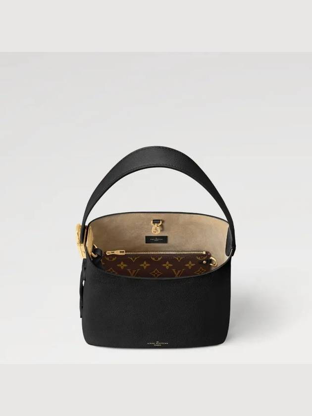 Low Key Hobo Calfskin Shoulder Bag Black - LOUIS VUITTON - BALAAN 6