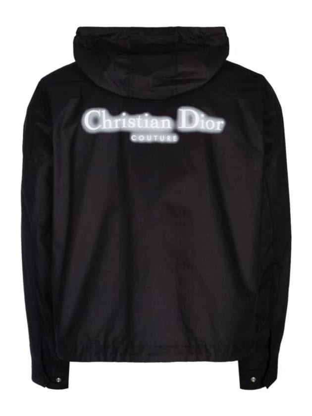 Couture Blended Cotton Windbreaker Black - DIOR - BALAAN 3