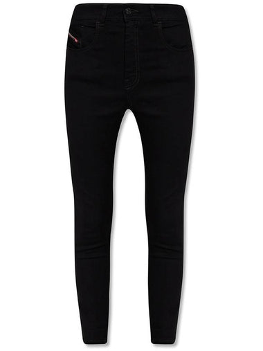 Women's 1984 Slandy Super Skinny Jeans Black - DIESEL - BALAAN 1