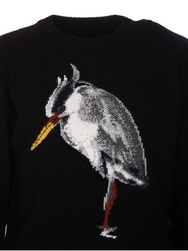 Sweater HMHE013F23KNI003 1009 black - HERON PRESTON - BALAAN 5