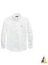 Embroidered Pony Logo Long Sleeve Shirt White - POLO RALPH LAUREN - BALAAN 2