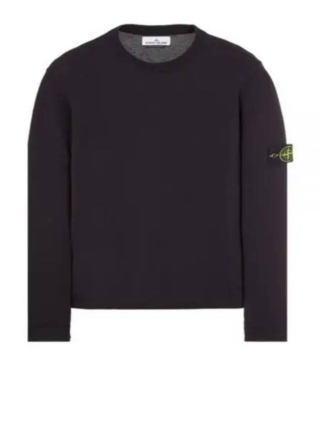 Raw Hand Cotton Crewneck Knit Top Navy - STONE ISLAND - BALAAN 2