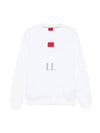 Men's Red Logo Label Sweatshirt White - HUGO BOSS - BALAAN 2