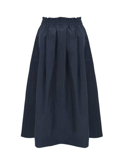 24SS pleated long skirt navy - CALLAITE - BALAAN 2