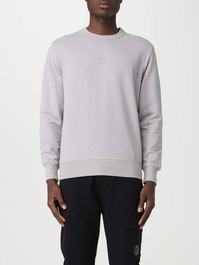 Metropolis Series Stretch Fleece Logo Sweatshirt Grey - CP COMPANY - BALAAN 2