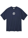 Round logo short sleeve t-shirt navy - RADINEO - BALAAN 2