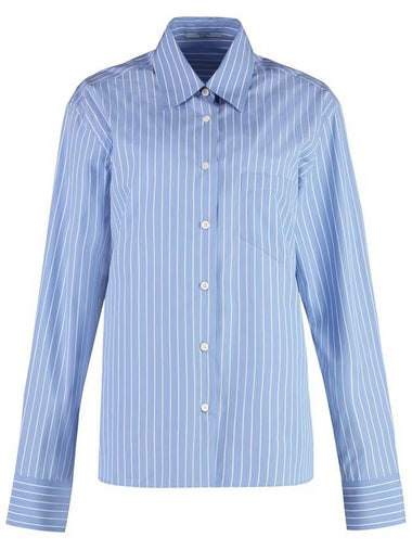 Prada Striped Cotton Shirt - PRADA - BALAAN 1