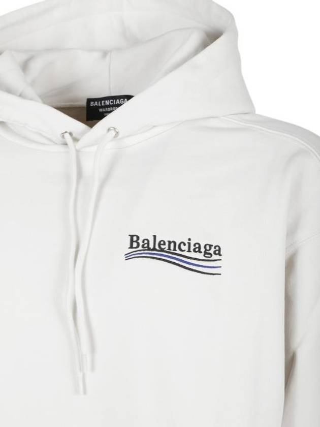 Political Campaign Medium Fit Hoodie White - BALENCIAGA - BALAAN 4