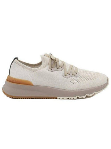 Stretch Knit Low Top Sneakers Panama - BRUNELLO CUCINELLI - BALAAN 1