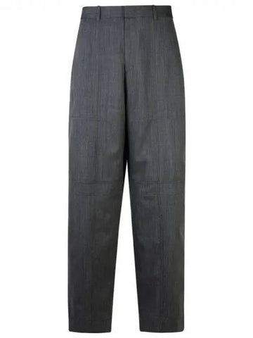 Slit hem cotton trousers - JIL SANDER - BALAAN 1