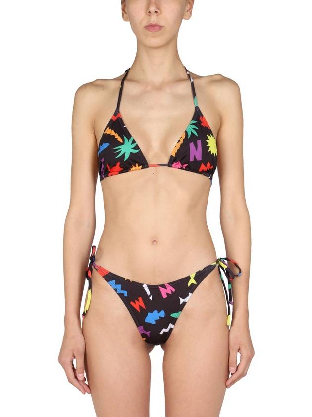 All-Over Print Bikini Bottom - MOSCHINO - BALAAN 5