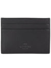 VLTN Logo Two-Tier Card Wallet Black - VALENTINO - BALAAN 3