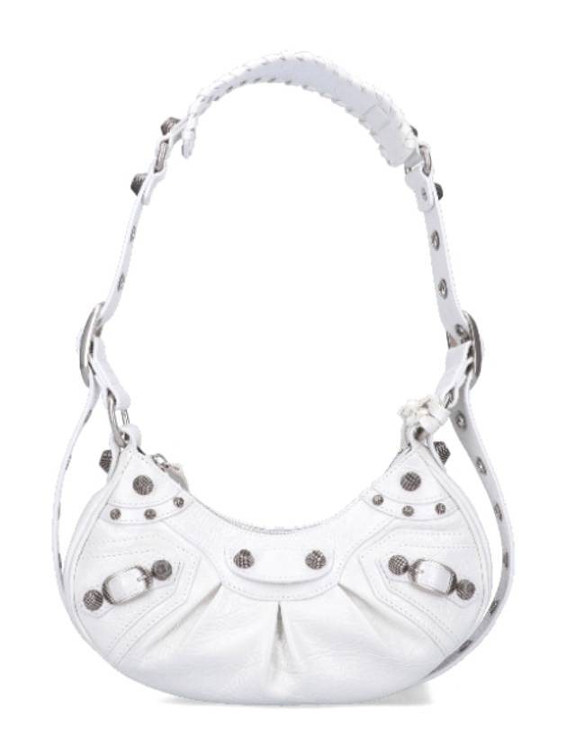 Le Cagole XS Lambskin Shoulder Bag White - BALENCIAGA - BALAAN 3