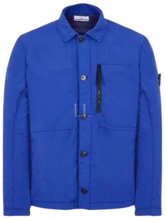 Skin Touch Nylon Garment Dyed Jacket Blue - STONE ISLAND - BALAAN 2