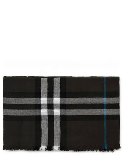 Check Wool Scarf Brown - BURBERRY - BALAAN 2