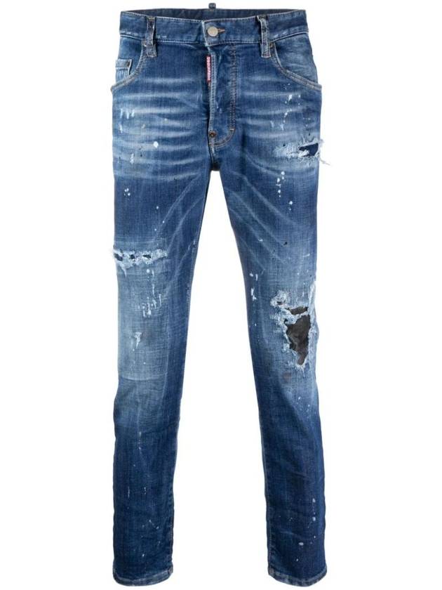 Distressed Slim Cut Jeans S71LB1275S30872 - DSQUARED2 - BALAAN 1