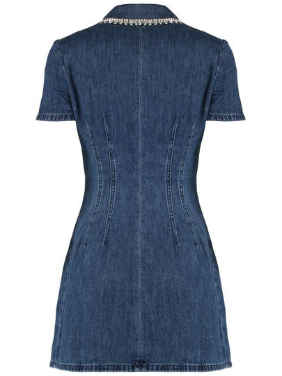 Self-Portrait Denim Embellished Dress - SELF PORTRAIT - BALAAN 2