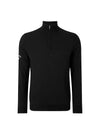 Men's Ribbed Merino Long Sleeve T-Shirt Black - CALLAWAY GOLF - BALAAN 1